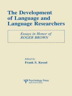 cover image of The Development of Language and Language Researchers
